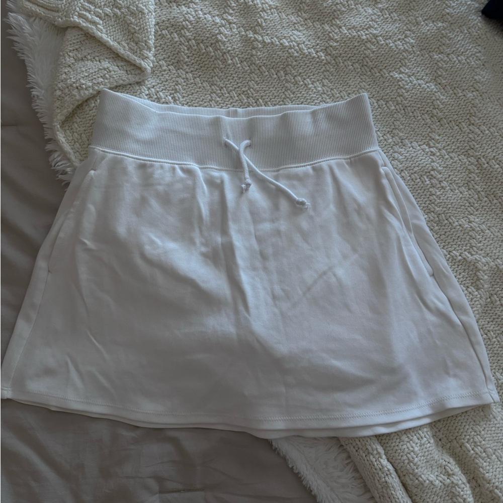 Adidas Cream Skirt with Drawstring